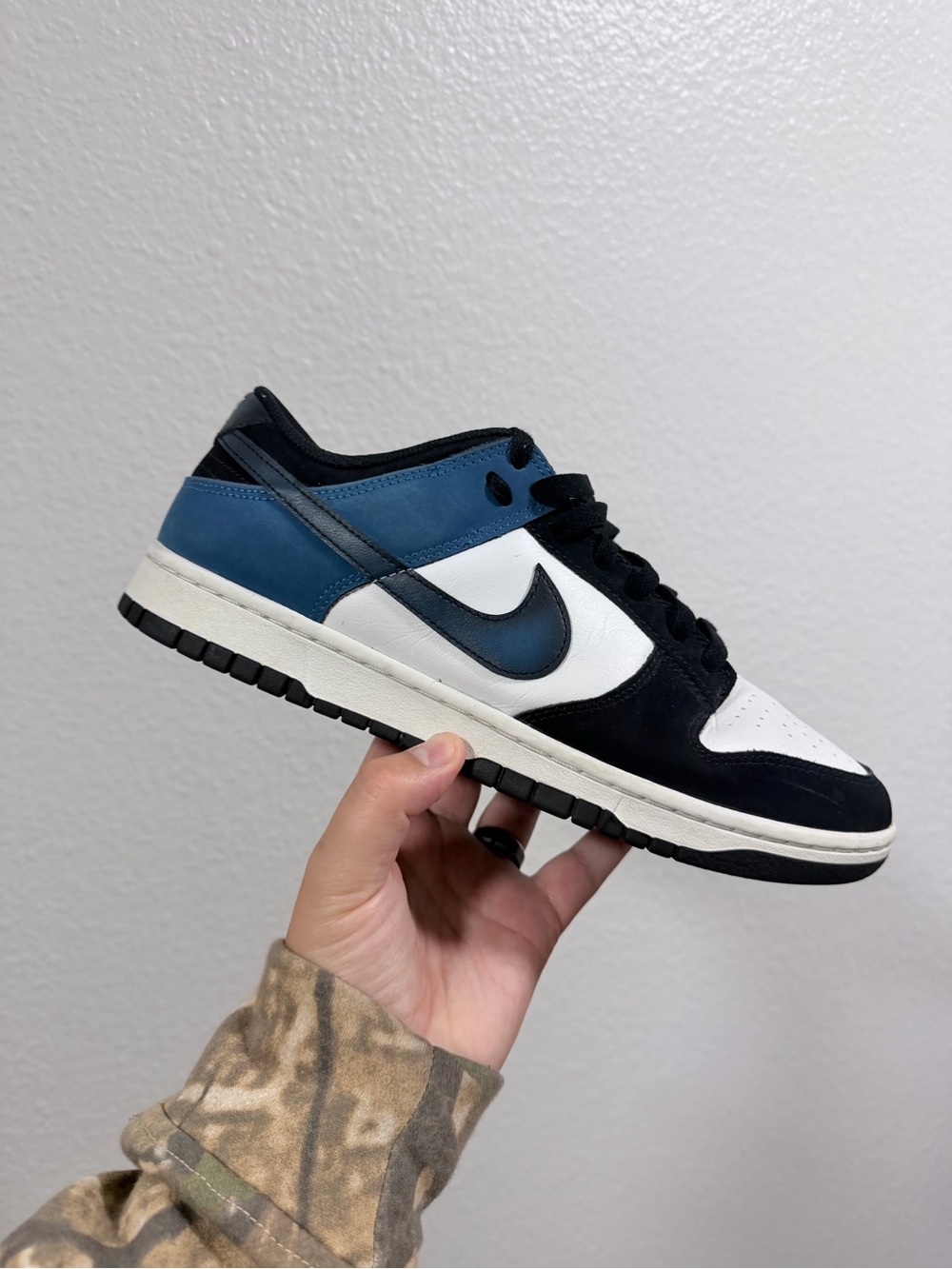 Nike dunk low black and blue
